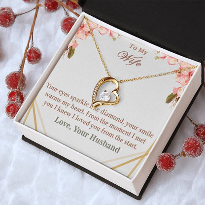 Special Gift For Wife From Husband 925 Sterling Silver Pendant 1 Forever Love Necklace