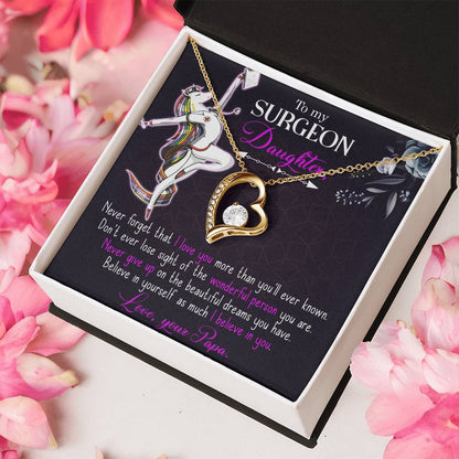 To My Surgeon Daughter Belive In Yourself As Much I Believe In Your Forever Love Necklace