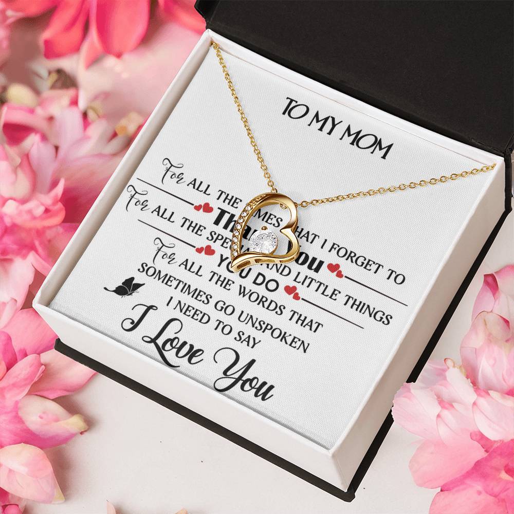 To My Mom Forever Love Necklace