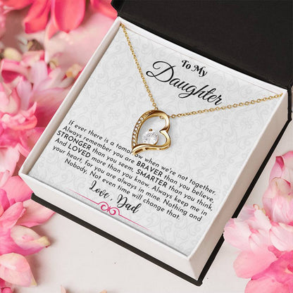 Gift For Daughter From Dad Daughter Father Necklace Daughter Gift From Dad To My Daughter Daughters Birthday Unique Grown Up Forever Love Necklace