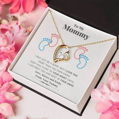 New Mommy Necklace New Mom Mother's Day Gift First Time Mom Gift New Mom Forever Love Necklace