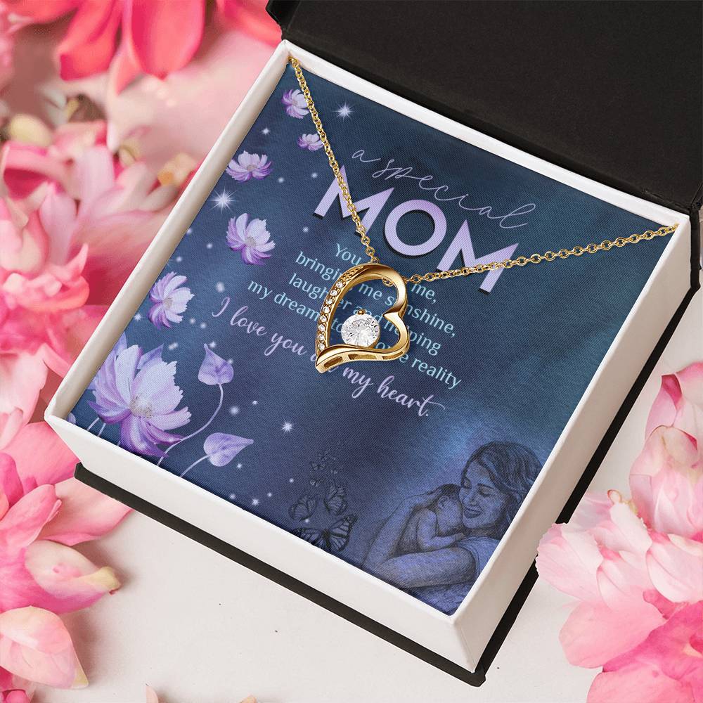 To My Mom Mother Necklace Gift For Mother Xmas Christmas Customize Gift To My Mom Forever Love Necklace