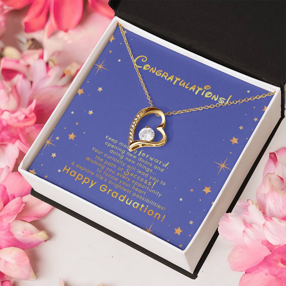 Happy Graduation Graduation Gift For Daughter Graduation Necklace Senior Class Congratulations Graduate Gift Forever Love Necklace