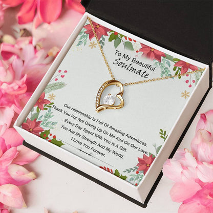 To My Soulmate I Love You 1 Forever Love Necklace