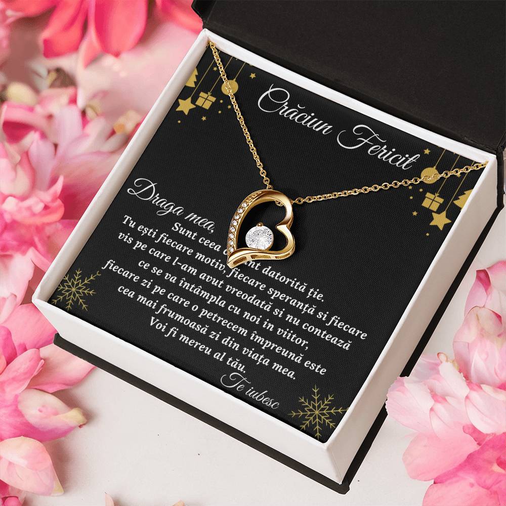 Cr?ciun Fericit Draga Meacadou Pentru Iubit? Sau So?ie 1 Forever Love Necklace