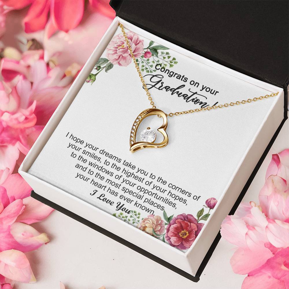 Graduation Gift For Girls Graduation Day Necklace 1 Forever Love Necklace