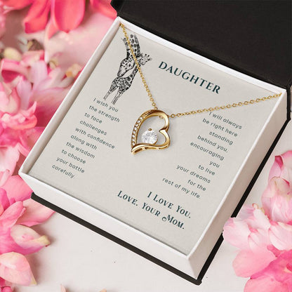Gift For Daughter From Mom Daughter Mother Necklace Giraffe Necklace Mother And Daughter Mom Gifts From Daughter Gift For Mom From Daughter Forever Love Necklace
