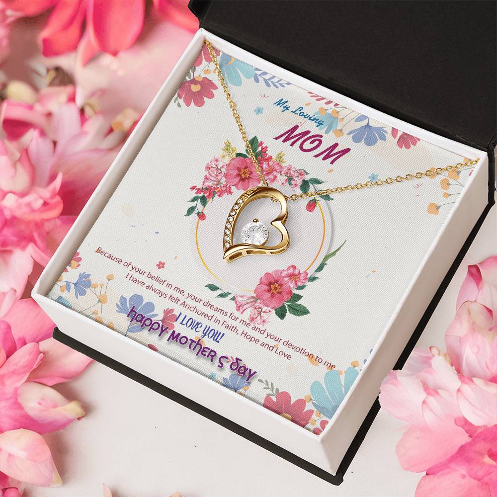 To My Mom Forever Love Necklace