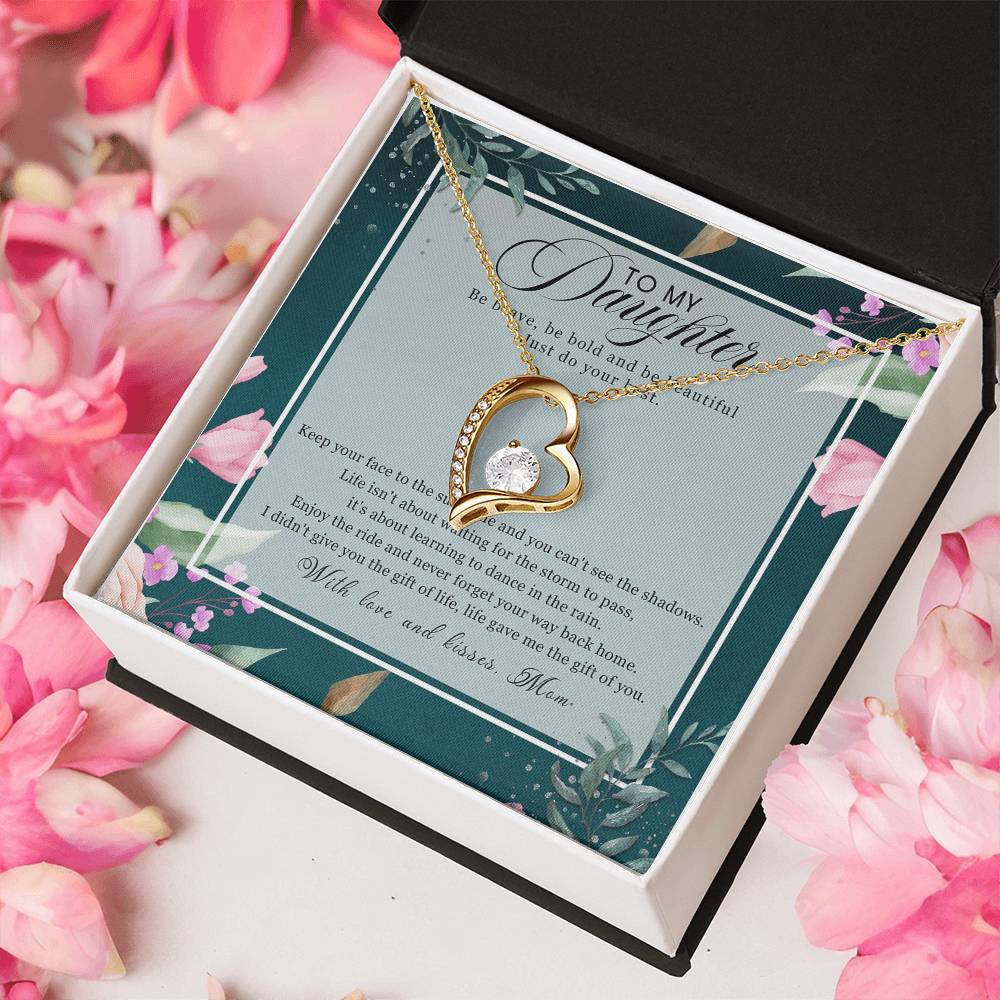 Gift For Daughter From Dad Daughter Father Necklace Daughter Gift From Dad To My Daughter Daughters Birthday Forever Love Necklace