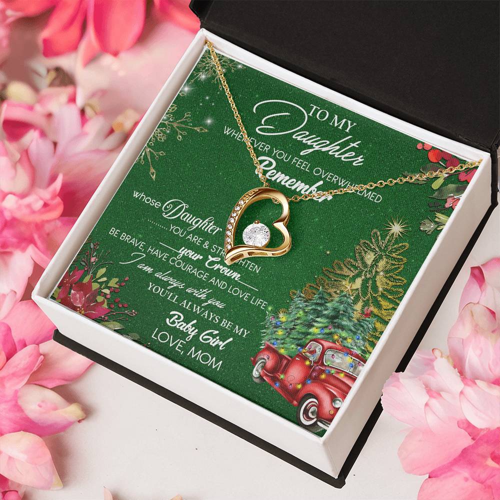 To My Daughter Necklace From Mom Gift For Daughter From Mom Birthday Gift Daughter Graduation Gift Daughter Birthday Gift From Forever Love Necklace