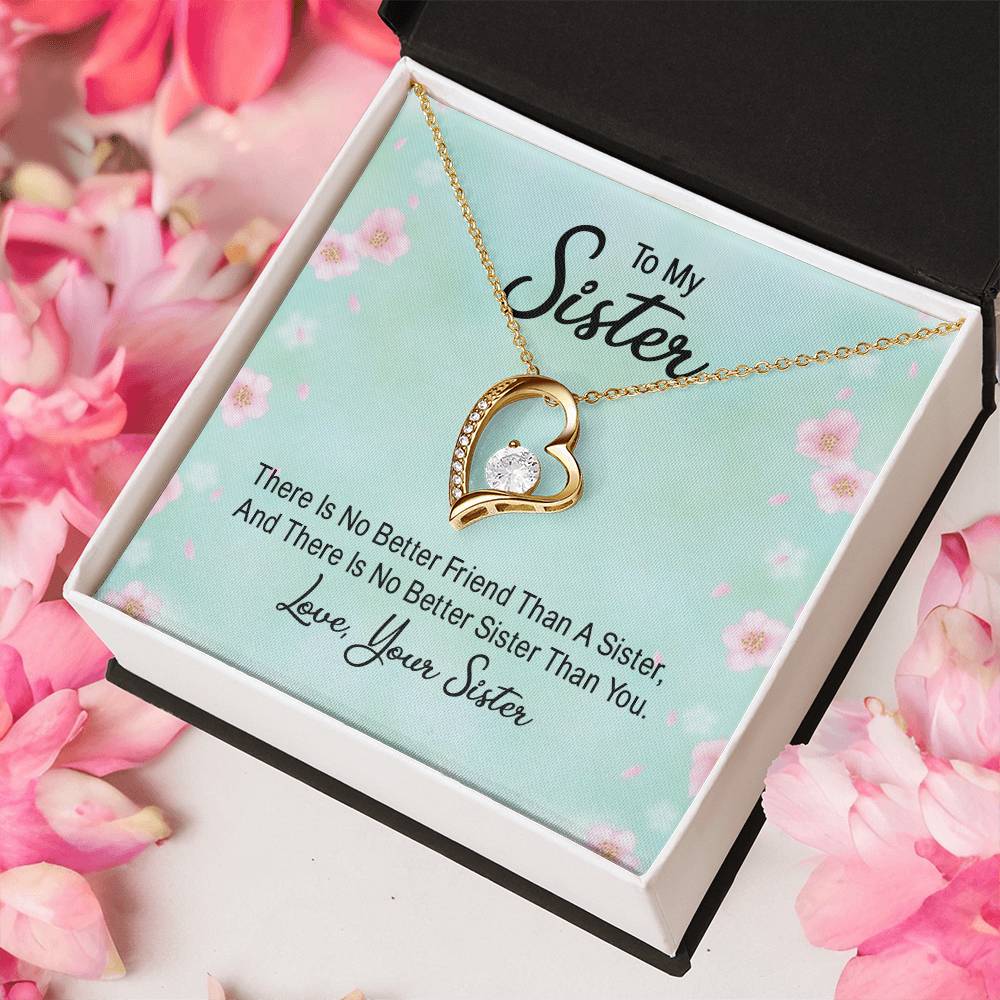 To My Sister On Her Wedding Day Necklace Wedding Gift Sister Gift Sister Wedding Day Gift Forever Love Necklace