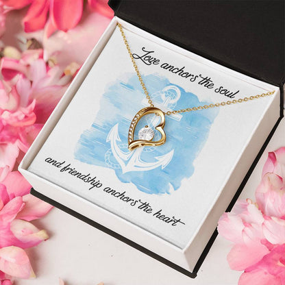 Best Friend Gift Best Friend Necklace Best Friend Distance Gifts Best Friend Birthday Gift To My Best Friend Hearts Necklace 1 Forever Love Necklace