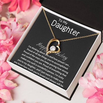 To My Daughter Beautiful Chapters Forever Love Necklace Daughter Necklace Gift For Daughter Xmas Christmas Daughter Gift From Mom 5 Forever Love Necklace