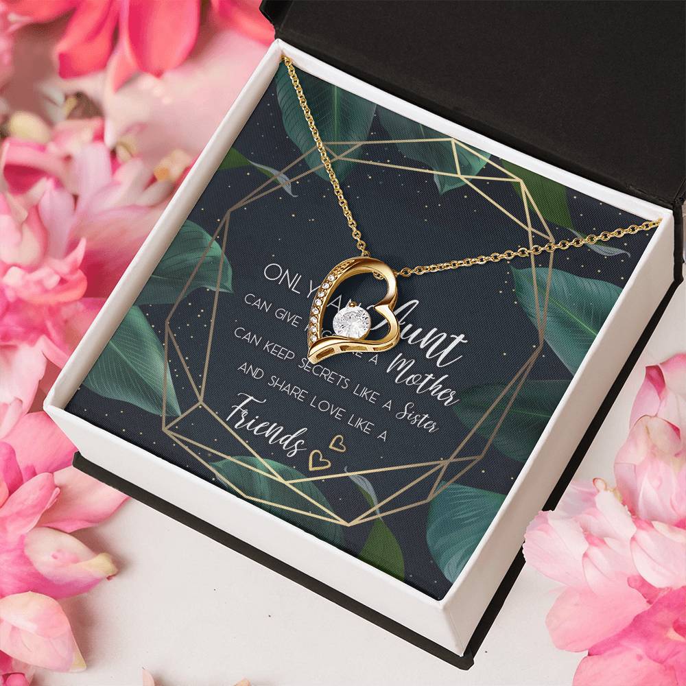 Aunt Necklace Gift Forever Love Necklace For Aunt Aunt Wedding Gift Aunt Of The Bride Customize Necklace For Aunt Aunt Of The Forever Love Necklace