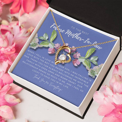 Future Mother In Law Gift Mom In Law Jewelry Mother's Day Gift For Motherinlaw Gift For Mother In Law Motherinlaw Necklace Forever Love Necklace
