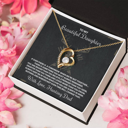 Gift For Daughter From Hunting Dad Daughter Necklace Gift Hunting Necklace Daughter Gift From Dad Gift For Daughter From Dad Daughter Necklace Forever Love Necklace