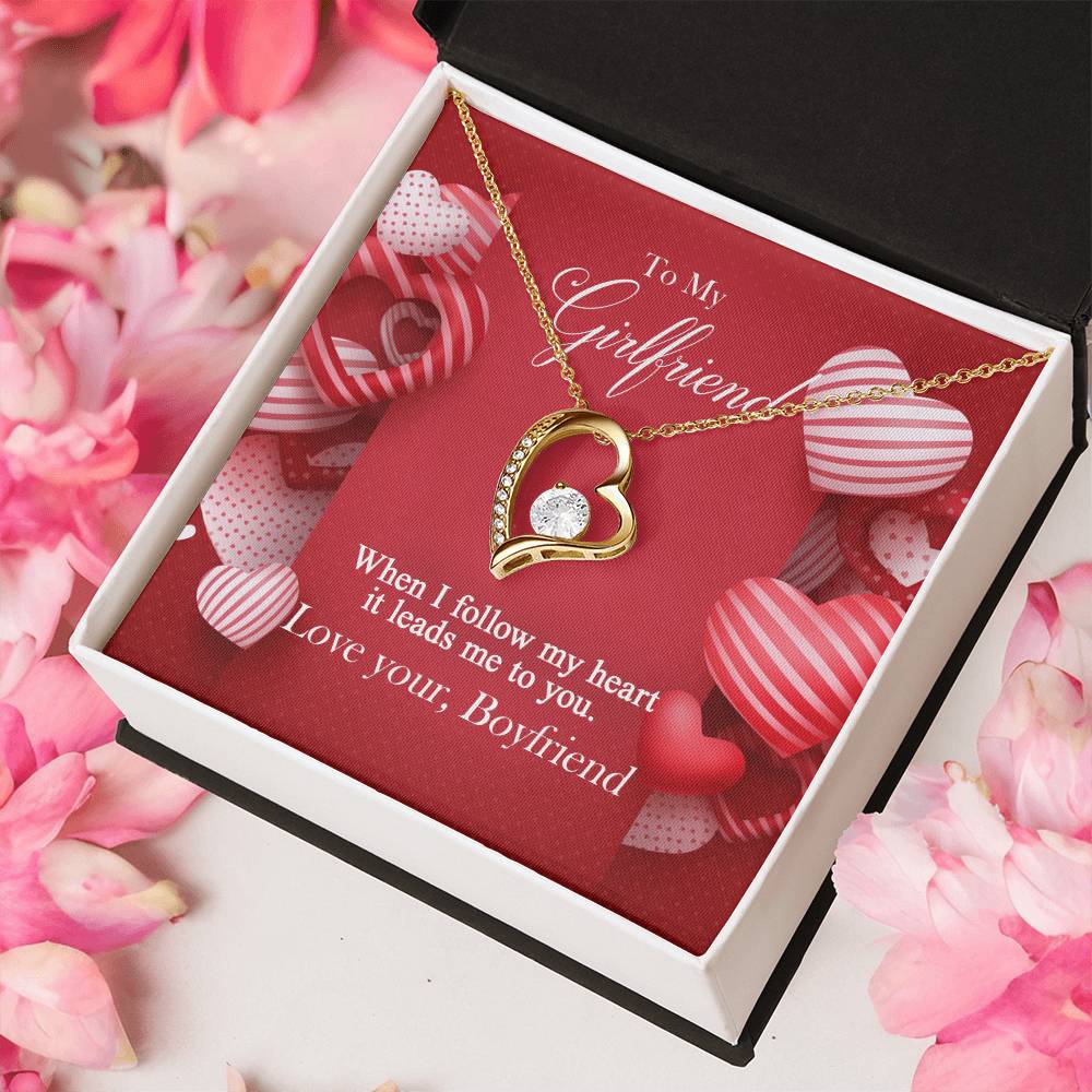 To My Girlfriend Forever Love Necklace