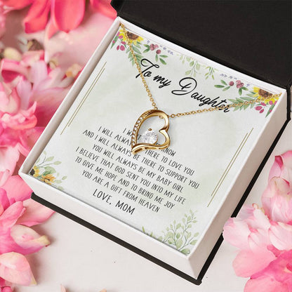 Encouragement Gift From Mom Valentine's Day Gift For Daughter From Mother Spiritual Meaning Gift For Daughter' Forever Love Necklace