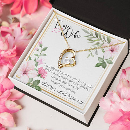 To My Wife Necklace Anniversary Gift For Wife Birthday Gift For Wife Gift For Wife Necklace For Wife Gift For Wife Birthday Forever Love Necklace
