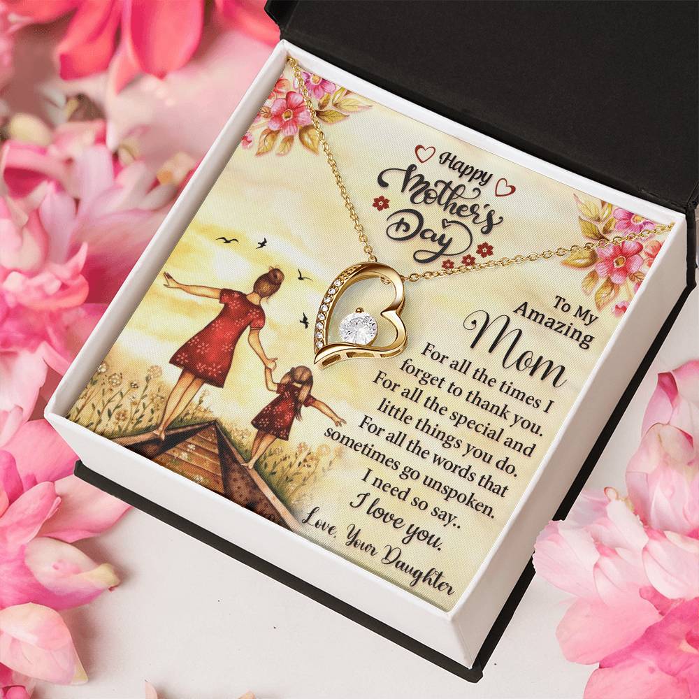 Best Necklace Gift For Mom Forever Love Necklace