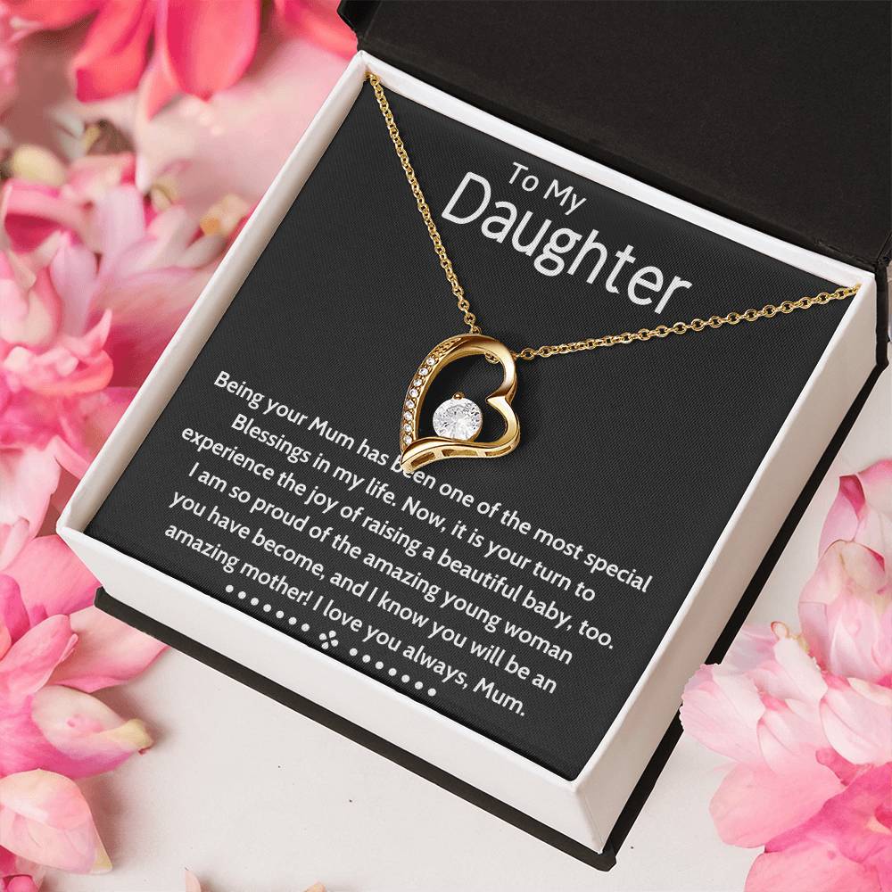 To My Daughter Beautiful Chapters Forever Love Necklace Daughter Necklace Gift For Daughter Xmas Christmas Daughter Gift From Mom 6 Forever Love Necklace