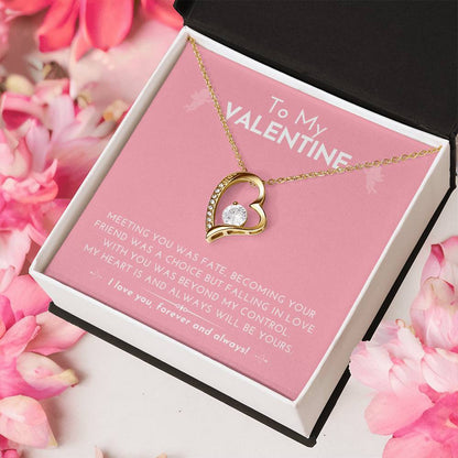 Forever Love Heart Necklace Falling In Love With You Was Beyond My Control....... Forever Love Necklace