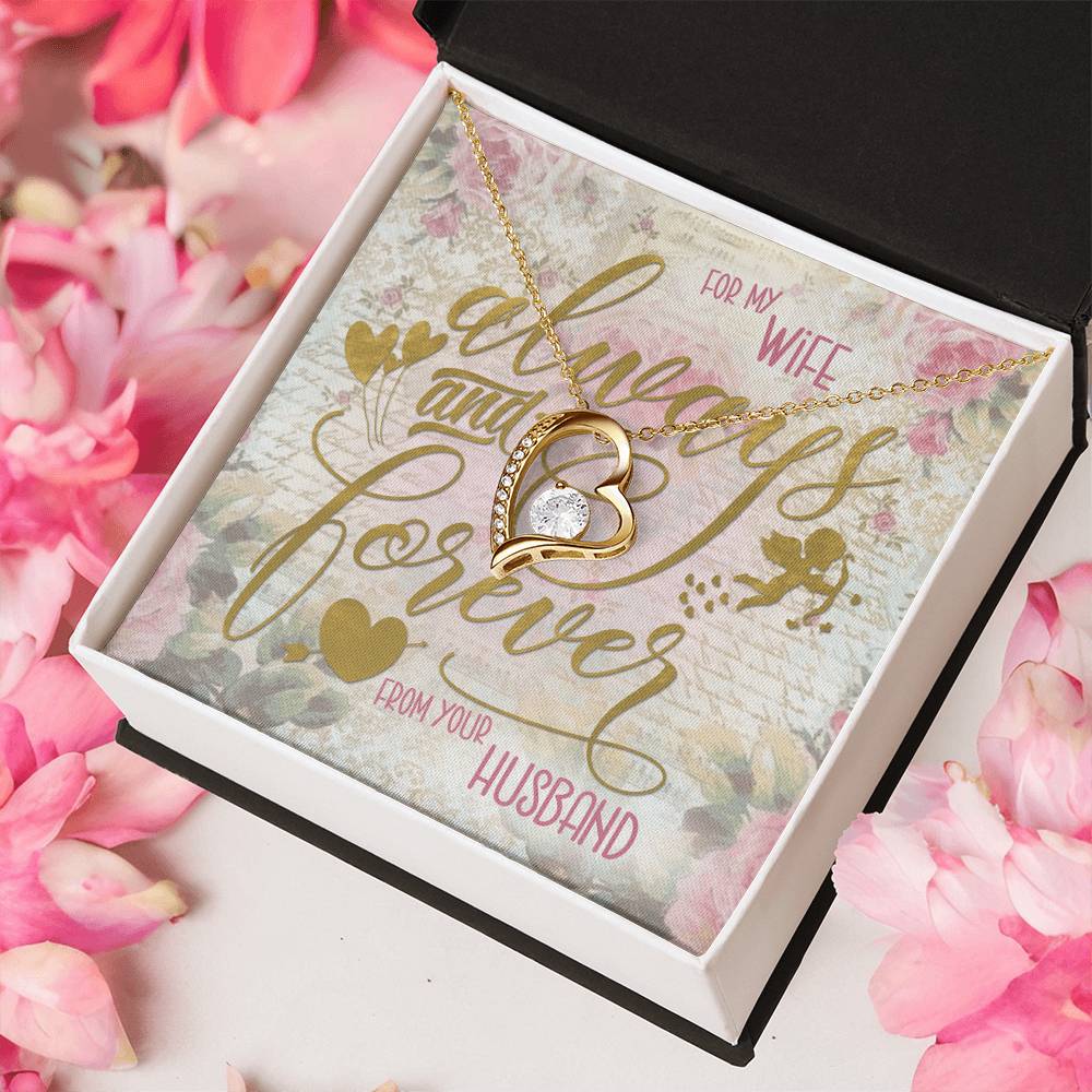 Always And Forever Forever Love Necklace To My Wife Forever Love Necklace