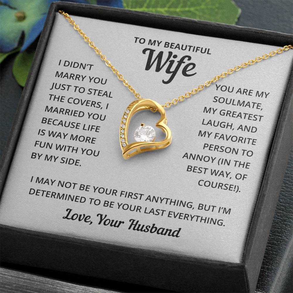 Heart Necklace - Fun With Wife Forever Love Necklace