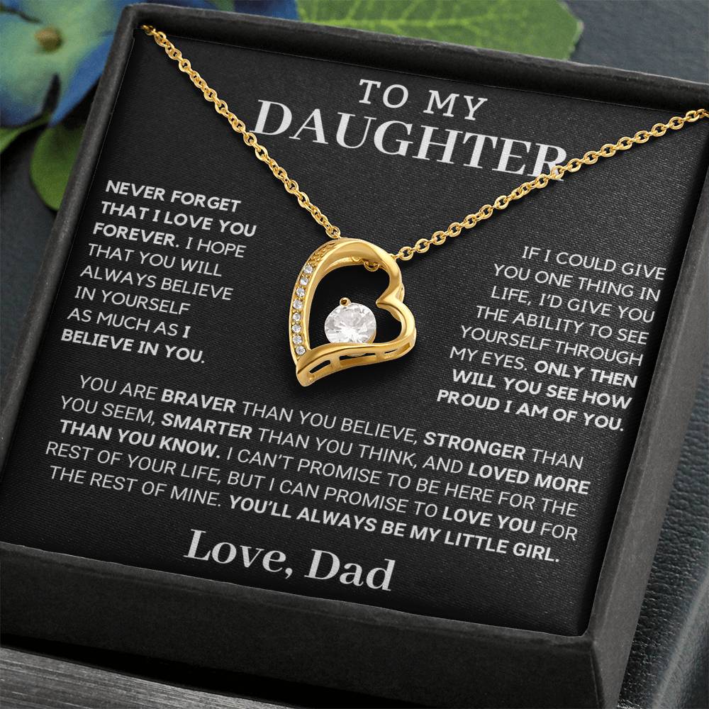 Gift For Daughter Only Then Will You See Forever Love Necklace