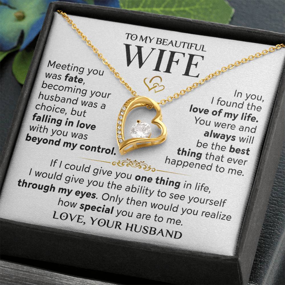 Husband To Wife Meeting You Was Fate Necklace Forever Love Necklace