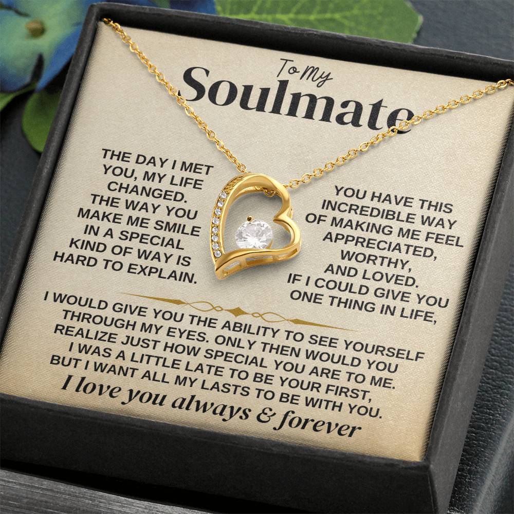 To My Soulmate - Forever Love - Gift Set - Forever Love Necklace