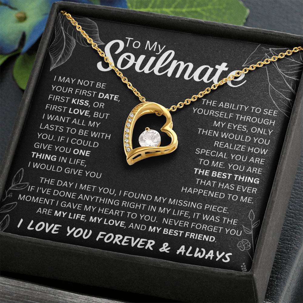 To My Soulmate  Forever & Always Forever Love Necklace