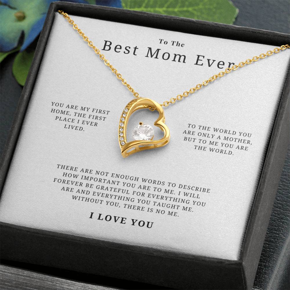 Best Mom Ever Necklace Forever Love Necklace
