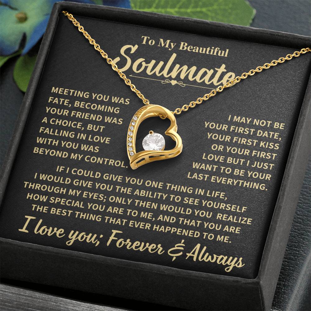 Beautiful Soulmate Gift Forever Love Necklace
