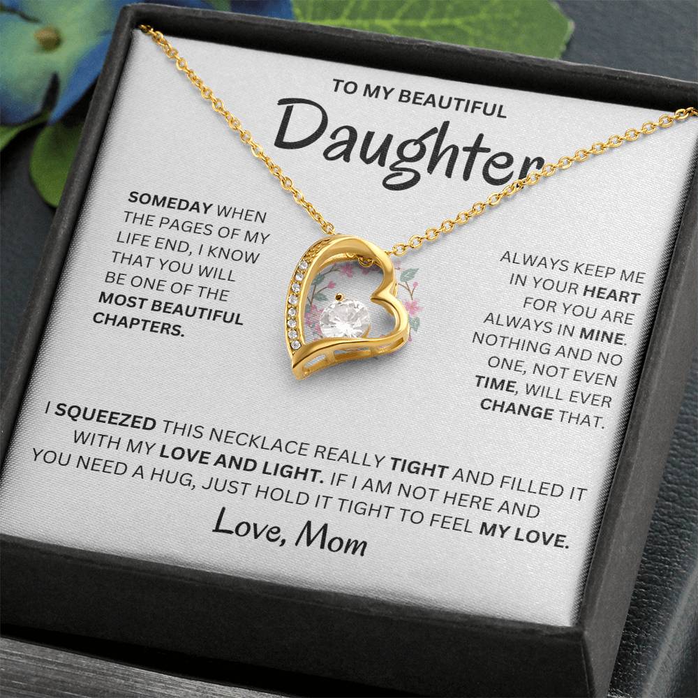 Always Keep Me In Your Heart - Necklace For Daughter Forever Love Necklace