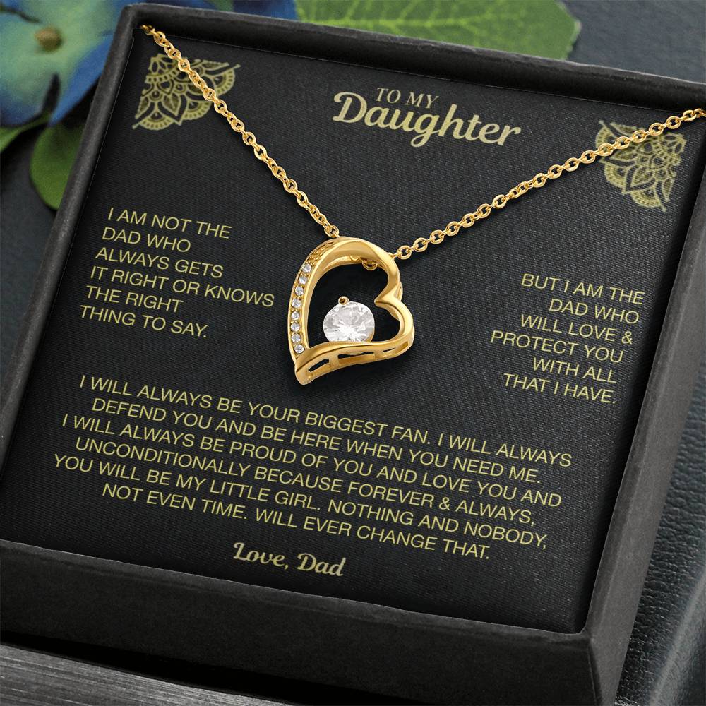 My Dearest Daughter Necklace Forever Love Necklace