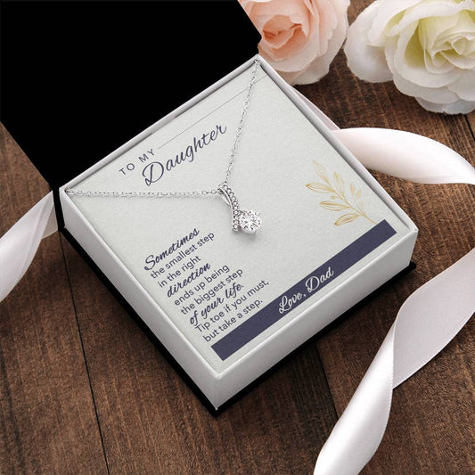 To Daughter Alluring Beauty Necklace Gift  - Gift For Daughter From Dad To My Daughter Necklace Daughter Gift From Dad Daughter Birthday Alluring Beauty Necklace