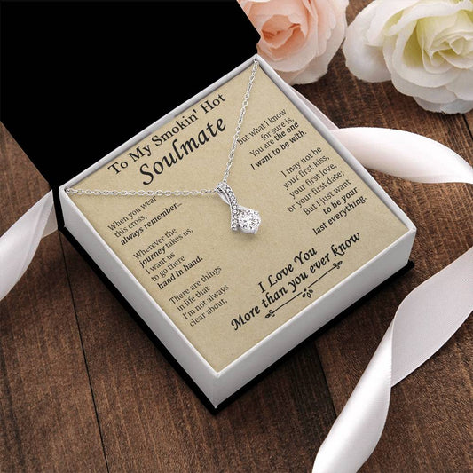 Gift For Your Soulmate - The One I Want To Be With - Love Knot Alluring Beauty Necklace