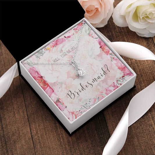 Bridesmaid Proposal Necklace Bridesmaid Proposal Jewelry Bridesmaid Proposal Matron Of Honor Gift Maid Of Honor Gift Alluring Beauty Necklace