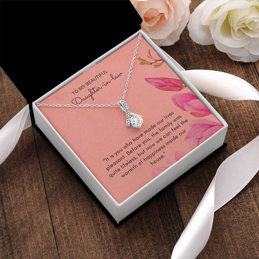 Customize Gift For A Daughter-In-Law  Anniversary Gift For Daughter-In-Law Birthday Gift Idea For Daughter-In-Law Alluring Beauty Necklace