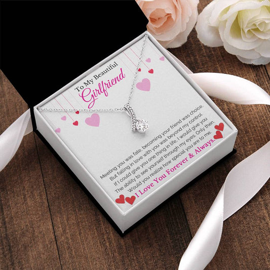 To My Beautiful Girlfriend Alluring Beauty Necklace