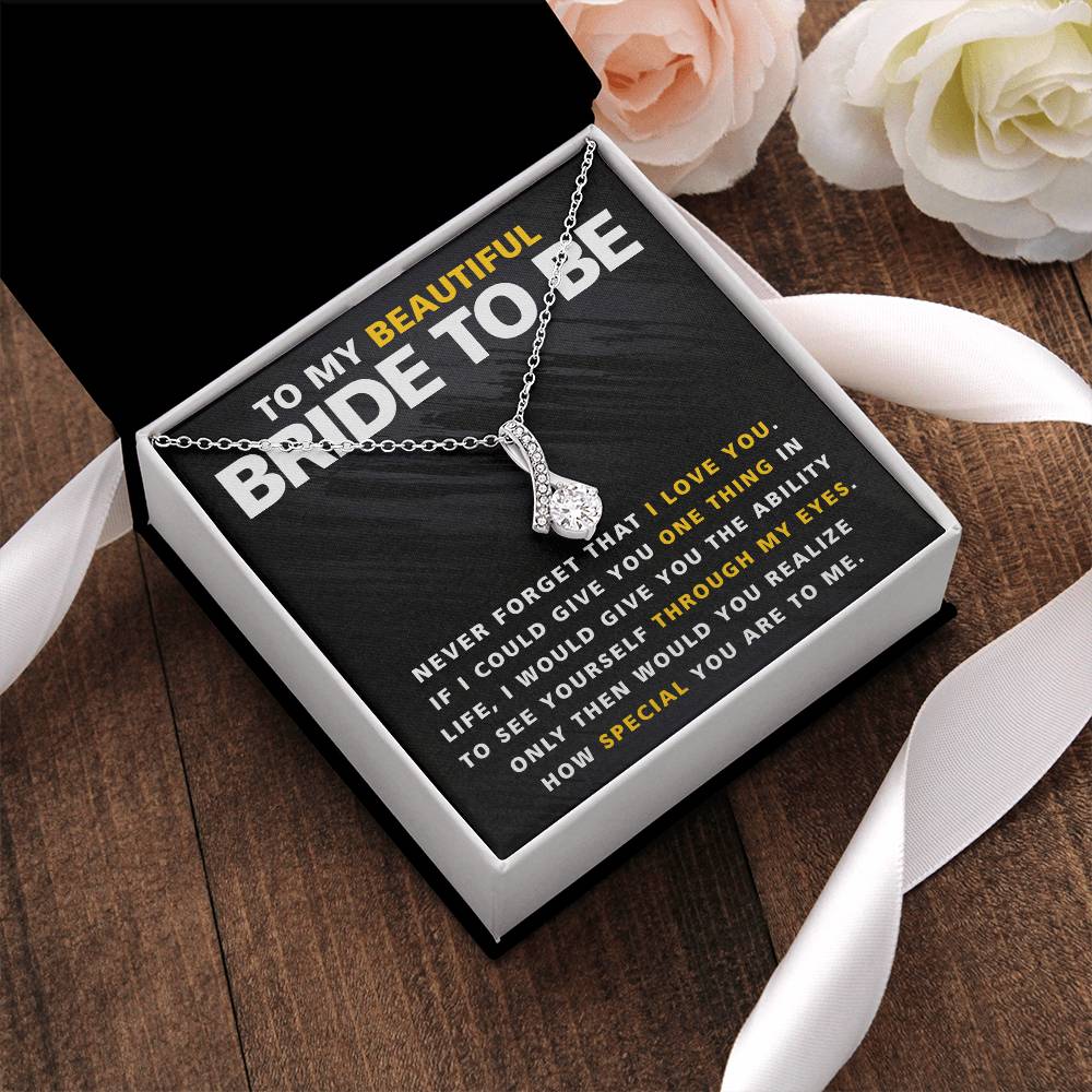 Beautiful Bride To Be One Thing Necklace Alluring Beauty Necklace