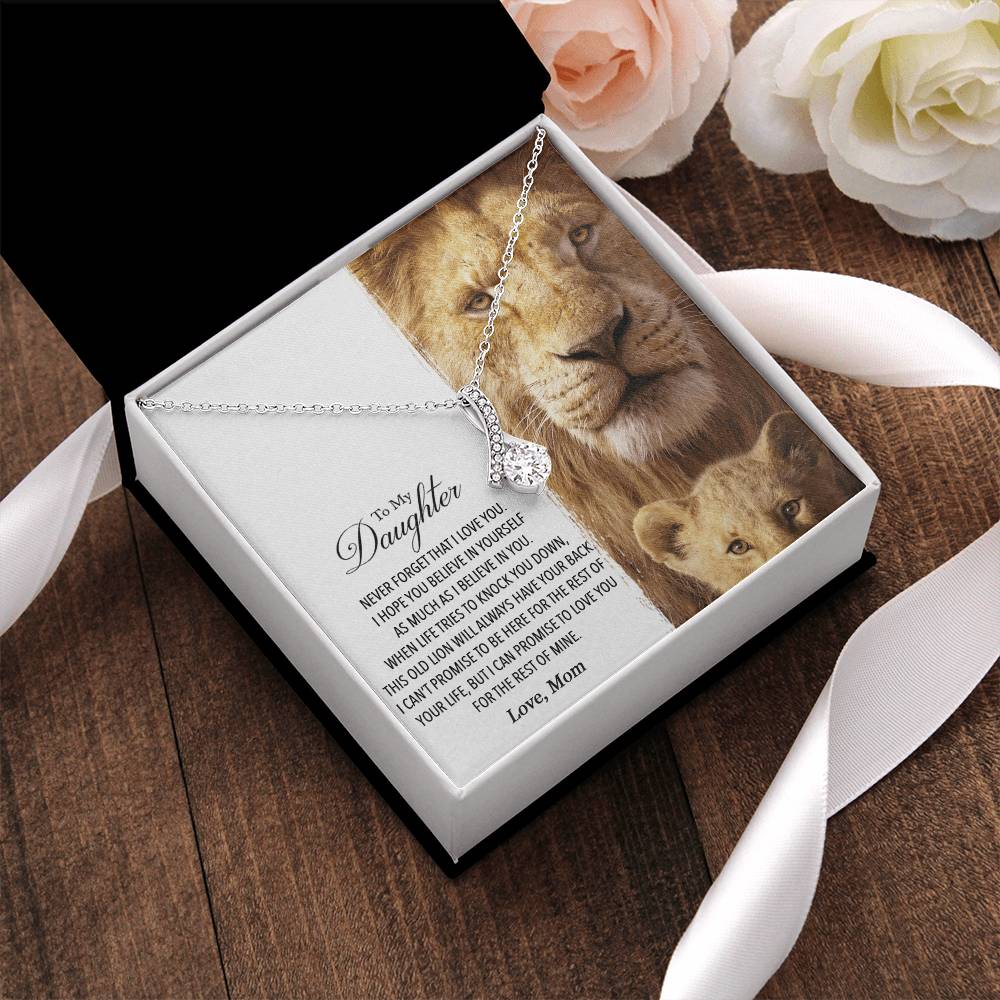 To My Daughter - This Old Lion Will Always Have Your Back 1  Alluring Beauty Necklace