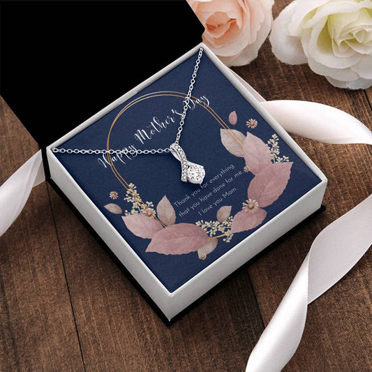 To My Badass Mom Necklace  Badass Mom Gift  Mother’S Day Gift  Birthday Gift  Gift From Daughter  Gift From Son  Birthday Gift For Mom - Alluring Beauty Necklace