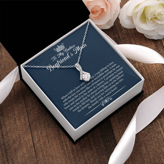 To My Badass Boyfriend’S Mom Necklace Alluring Beauty Necklace