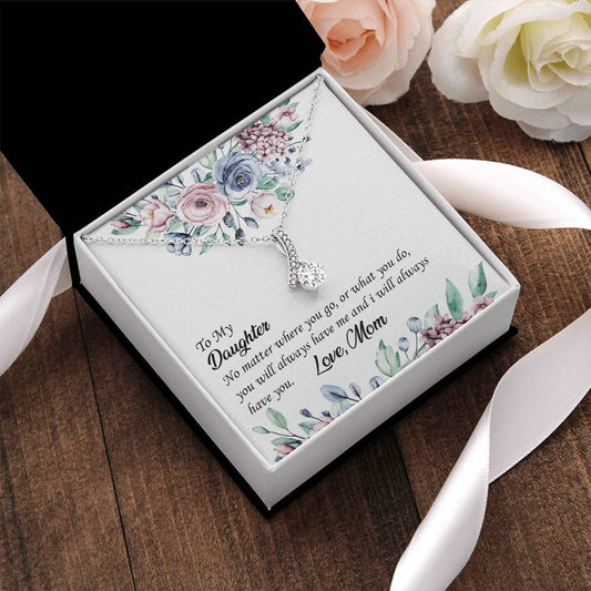To My Daughter - Alluring Beauty Necklace Daughter Birthday Gift From Mom Christmas Gift Daughter Gift From Mom Anniversary Alluring Beauty Necklace