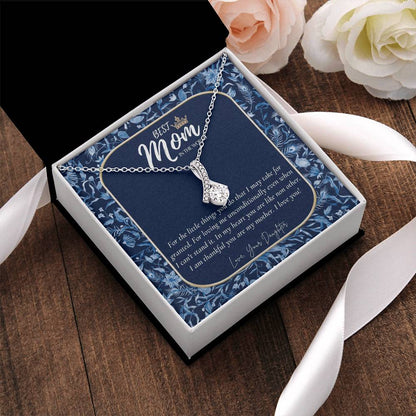 Best Mom In The World Necklace Badass Mom Gift Beautiful Mom Gift Best Mom Gift Mother’S Day Gift Birthday Gift For Mom Alluring Beauty Necklace
