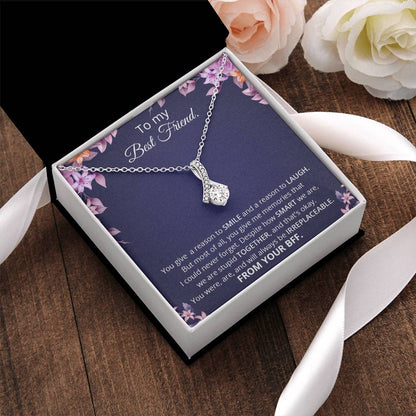 To My Best Friend Thank You Gift  Souls Sisters Necklace  Bff Necklace  Best Friend Gift  Best Friend Jewelry  Friends Forever Quotes Alluring Beauty Necklace