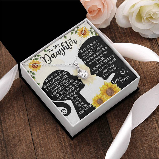 To My Daughter - Alluring Beauty Necklace For Gift - Gift For Daughter 2 Alluring Beauty Necklace