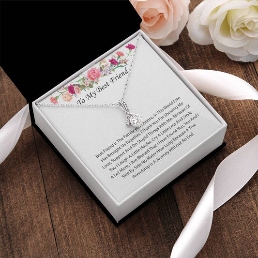 Best Friend Necklace Best Friend Birthday Long Distance Best Friend Best Friend Jewelry Alluring Beauty Necklace